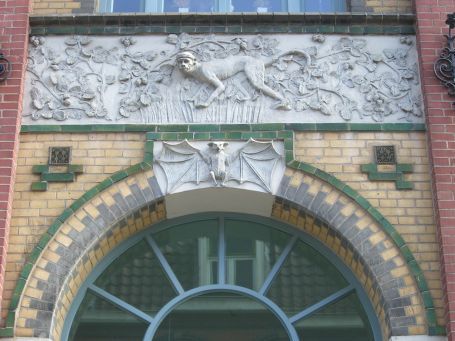 Venlo : Noord-Binnensingel, Hausfassade im Art Nouveau-Stil